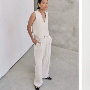 Dissh Norah Linen pants natural size 4